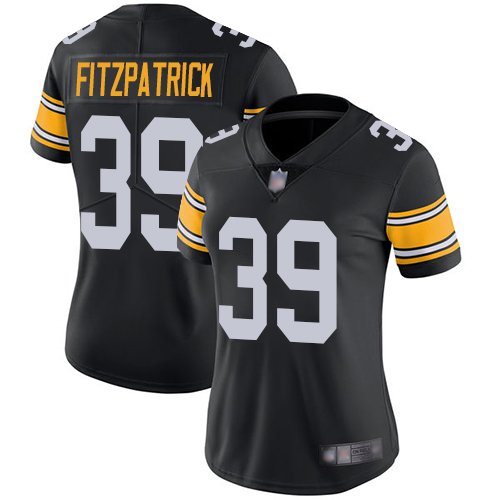 Women's Pittsburgh Steelers #39 Minkah Fitzpatrick Black AlternateStitched NFL Vapor Untouchable Limited Jersey