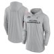 Men's Nike Gray Arizona Cardinals 2024 Salute to Service Lightweight Performance Long Sleeve Hoodie T-Shirt