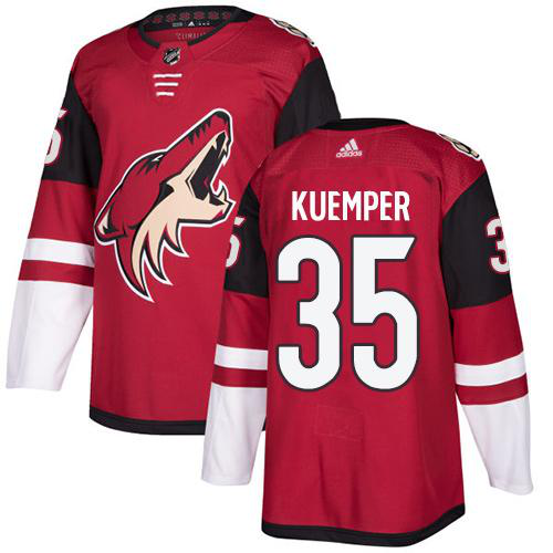 Adidas Arizona Coyotes #35 Darcy Kuemper Maroon Home Stitched NHL Jersey