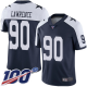 Dallas Cowboys #90 Demarcus Lawrence Navy Blue Thanksgiving Men's Stitched NFL 100th Season Vapor Throwback Limited Jersey