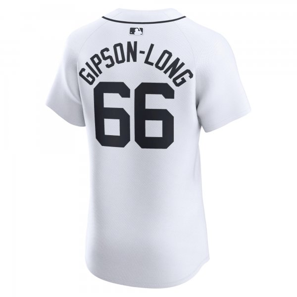 Men's Detroit Tigers Sawyer Gipson-Long Nike White Home Elite Player Jersey