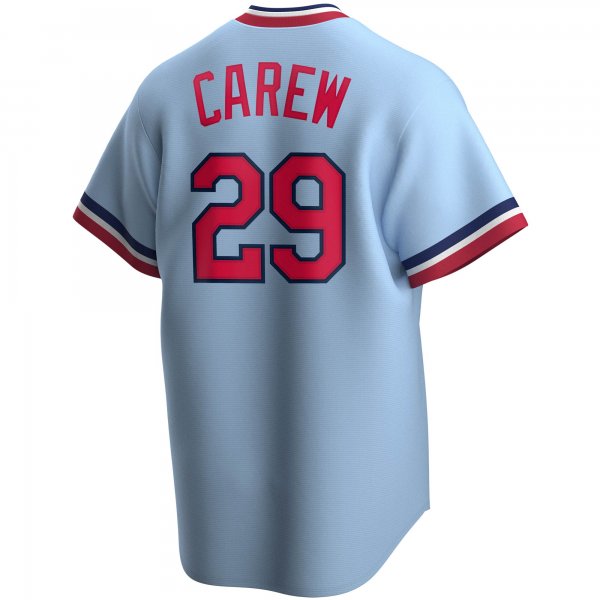 Men's Minnesota Twins Rod Carew Nike Light Blue Road Cooperstown Collection Player Jersey