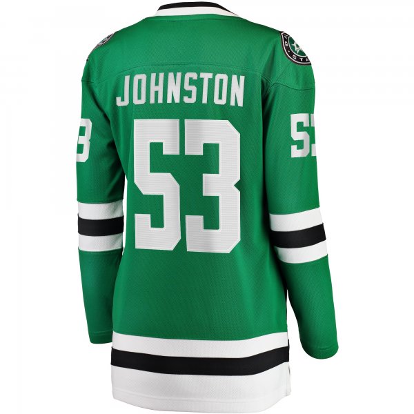 Women's Dallas Stars Wyatt Johnston Fanatics Kelly Green Home Breakaway Player Jersey