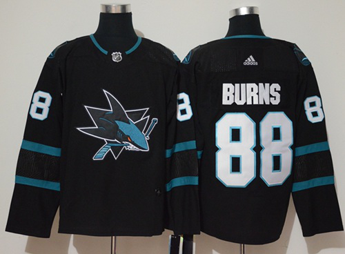 Adidas San Jose Sharks #88 Brent Burns Black Alternate Stitched NHL Jersey