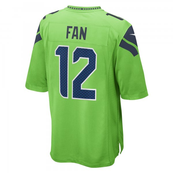 Men's Seattle Seahawks 12s Nike Neon Green  Game Jersey