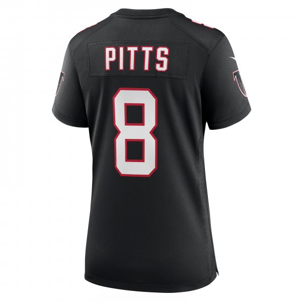 Women's Atlanta Falcons Kyle Pitts Nike Black Game Jersey