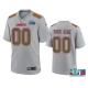 Men's Kansas City Chiefs Custom Gray Super Bowl LVII Atmosphere Jersey