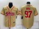 Men's San Francisco 49ers #97 Nick Bosa Stitched Baseball Cool Base Jersey