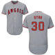 Los Angeles Angels #30 Nolan Ryan Grey Flexbase Collection Stitched MLB Jersey