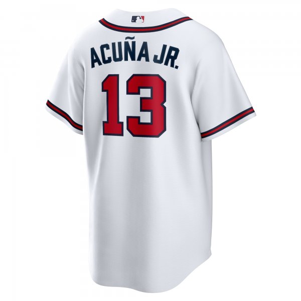 Men's Atlanta Braves Ronald Acuna Jr. Nike White Home Replica Player Name Jersey