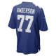 Men's New York Giants Jack Anderson Nike Royal Game Player Jersey