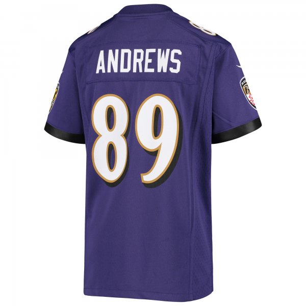 Youth Baltimore Ravens Mark Andrews Nike Purple Game Jersey