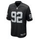 Men's Las Vegas Raiders Richard Seymour Nike Black Retired Player Game Jersey