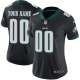 Women's Nike Philadelphia Eagles Customized Black Alternate Vapor Untouchable Custom Limited NFL Jersey