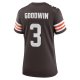 Women's Cleveland Browns Marquise Goodwin Nike  Brown Team Game Jersey