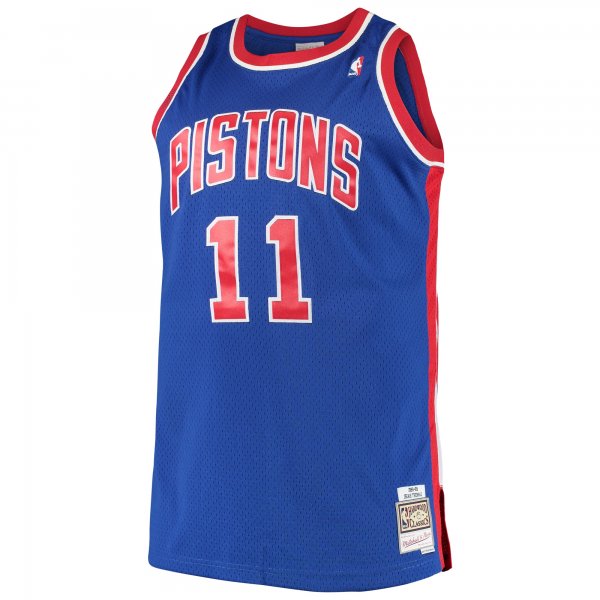 Men's Detroit Pistons Isaiah Thomas Mitchell & Ness Royal 1988/89 Big & Tall Hardwood Classics Swingman Jersey