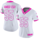 Nike Dallas Cowboys #55 Leighton Vander Esch White/Pink Women's Stitched NFL Limited Rush Fashion Jersey