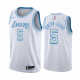 Nike Lakers #5 Talen Horton-Tucker White NBA Swingman 2020-21 City Edition Jersey