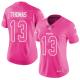 Nike New Orleans Saints #13 Michael Thomas Pink Women's Stitched NFL Limited Rush Fashion Jersey