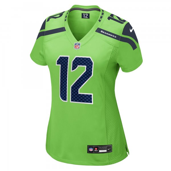 Women's Seattle Seahawks 12s Nike Neon Green  Game Jersey