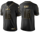 Men's Nike Detroit Lions #16 Jared Goff Football Black Golden Limited Stitched Jersey