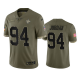 New Orleans Saints Cameron Jordan #94 Olive 2022 Salute To Service Limited Jersey