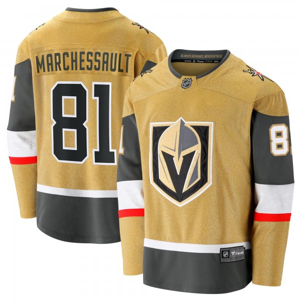 Men's Vegas Golden Knights Jonathan Marchessault Fanatics Gold Home Breakaway Jersey