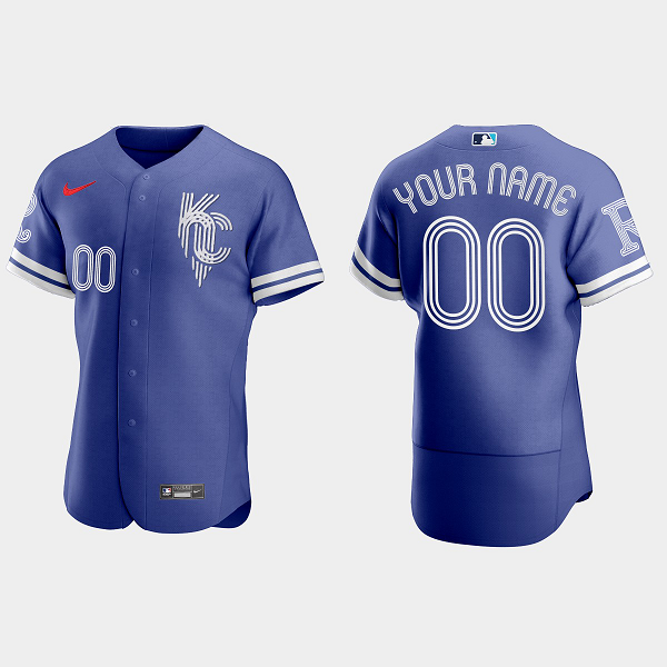 Men's Kansas City Royals Custom 2022 City Connect MLB Jersey - Royal