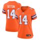 Women's Denver Broncos #14 Courtland Sutton Nike Orange Mile High Collection 1977 Throwback Player Jersey