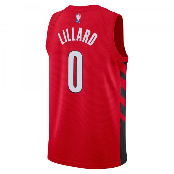 Unisex Portland Trail Blazers Damian Lillard Jordan Brand Red Swingman Jersey - Statement Edition