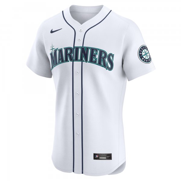 Men's Seattle Mariners Julio RodrÃÂ­guez Nike White Home Elite Player Jersey