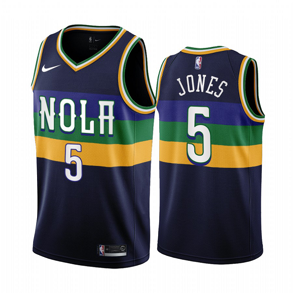 New Orleans Pelicans Herbert Jones #5 Navy 2022-23 City Edition Jersey