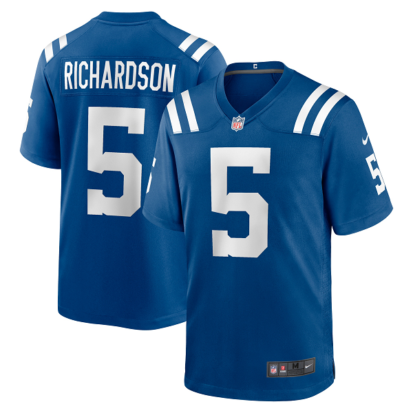 Men's Indianapolis Colts #5 Anthony Richardson Nike Royal 2023 NFL Draft First Round Pick Limited Jersey