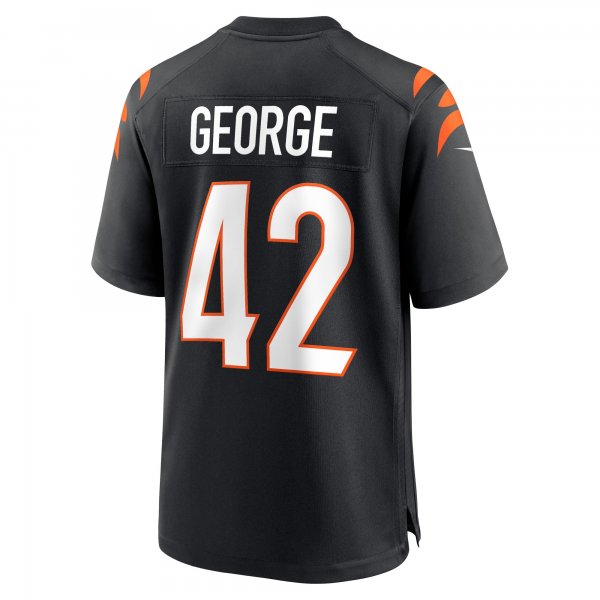 Men's Cincinnati Bengals Allan George Nike Black Game Player Jersey