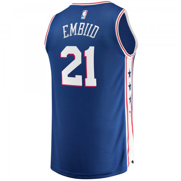 Youth Philadelphia 76ers Joel Embiid Fanatics Royal Fast Break Player Jersey - Icon Edition