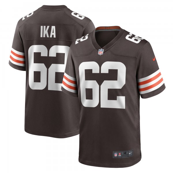 Men's Cleveland Browns Siaki Ika Nike  Brown Team Game Jersey