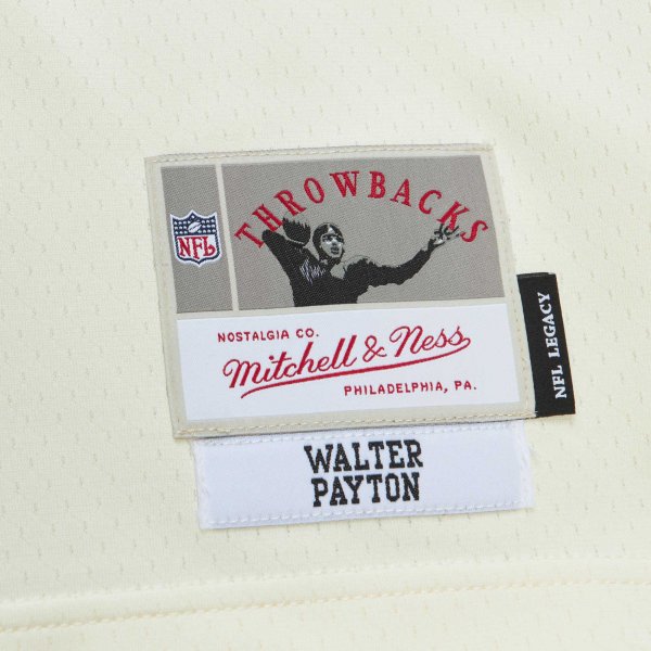 Men's Chicago Bears Walter Payton Mitchell & Ness Cream Chainstitch Legacy Jersey