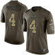 Nike Dallas Cowboys #4 Dak Prescott Green Youth Stitched NFL Limited Salute to Service Jersey