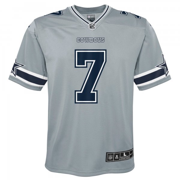 Youth Dallas Cowboys Trevon Diggs Nike Silver Inverted Game Jersey