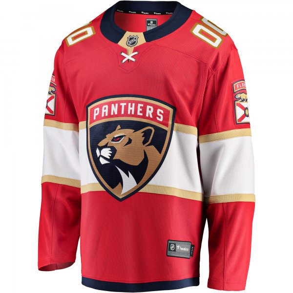 Youth Florida Panthers Fanatics Red Home Breakaway Custom Jersey