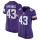 Women's Minnesota Vikings Andrew Van Ginkel Nike  Purple Team Game Jersey