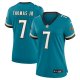 Women's Jacksonville Jaguars #7 Brian Thomas Jr. Nike Teal Prowler Throwback Jersey