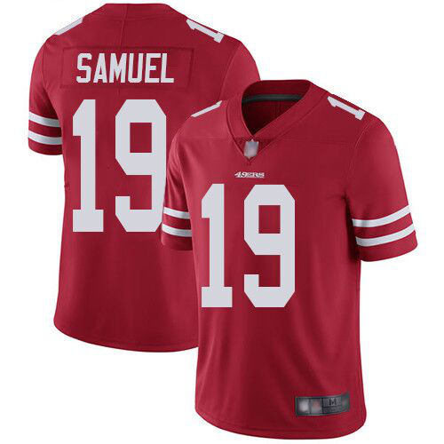 Men's Nike San Francisco 49ers #19 Deebo Samuel Red Alternate Stitched NFL Vapor Untouchable Limited Jersey