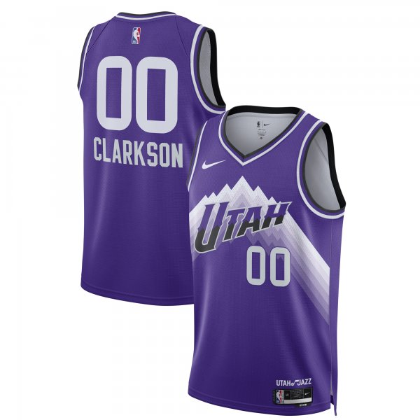 Men's Unisex Utah Jazz #00 Jordan Clarkson Nike Purple 2023/24 Swingman City Edition Jersey