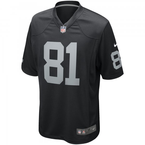 Men's Las Vegas Raiders Tim Brown Nike Black Game Retired Player Jersey