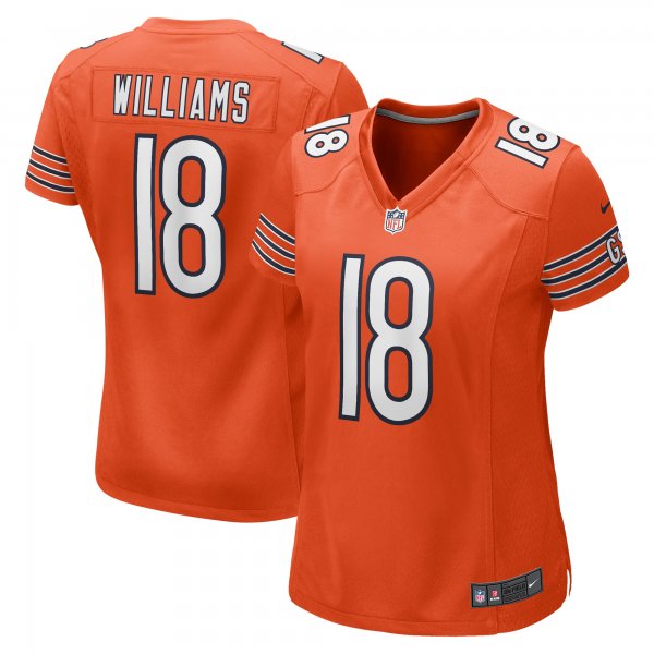 Women's Chicago Bears Caleb Williams Nike Orange Alternate 2024 NFL Draft Game Jersey