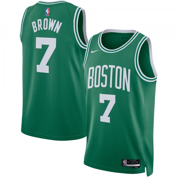 Unisex Boston Celtics Jaylen Brown Nike Kelly Green Swingman Jersey - Icon Edition