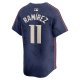 Men's Cleveland Guardians JosÃÂ© RamÃÂ­rez Nike Navy 2024 City Connect Limited Jersey