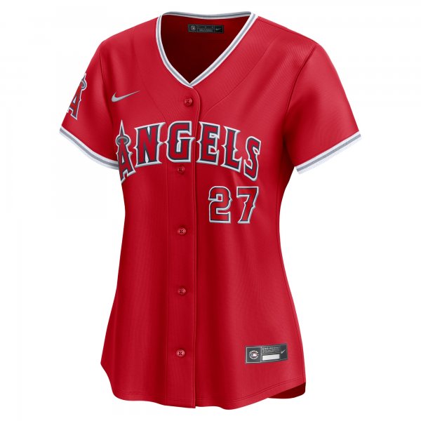 Women's Los Angeles Angels Mike Trout Nike Red Alternate Limited Player Jersey