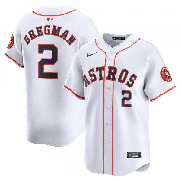 Men's Houston Astros Alex Bregman Nike White Home Limited Player Jersey